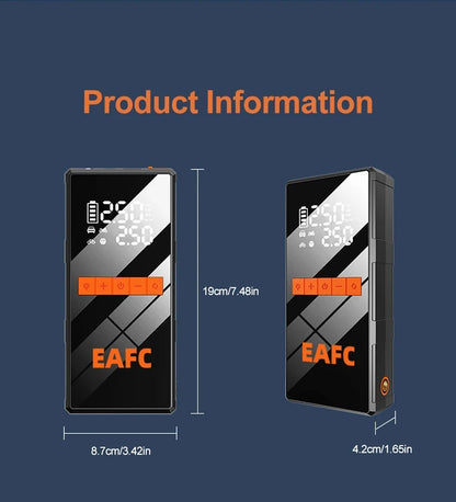 12V Car Jump Starter 4 In 1 Car And Pump Air Compressor